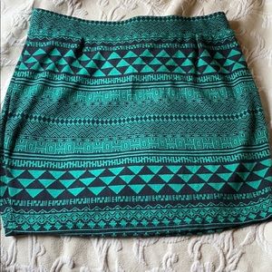 Tribal mini skirt